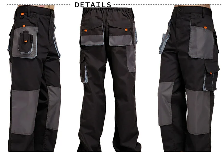 CCGK Men Work Clothing Sets Unisex Workwear Suits Long Sleeve Jackets+Pants Working Factory Uniforms Repair Workers Plus Size (8)