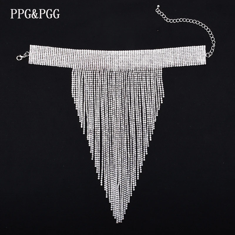 PPG&PGG 2017 Fashion Crystal Tassel Collar Choker Necklaces Statement Necklace Women Maxi Necklaces Neck Jewelry Collares PPG&PGG 2017 Fashion Crystal Tassel Collar Choker Necklaces Statement Necklace Women Maxi Necklaces Neck Jewelry Collares