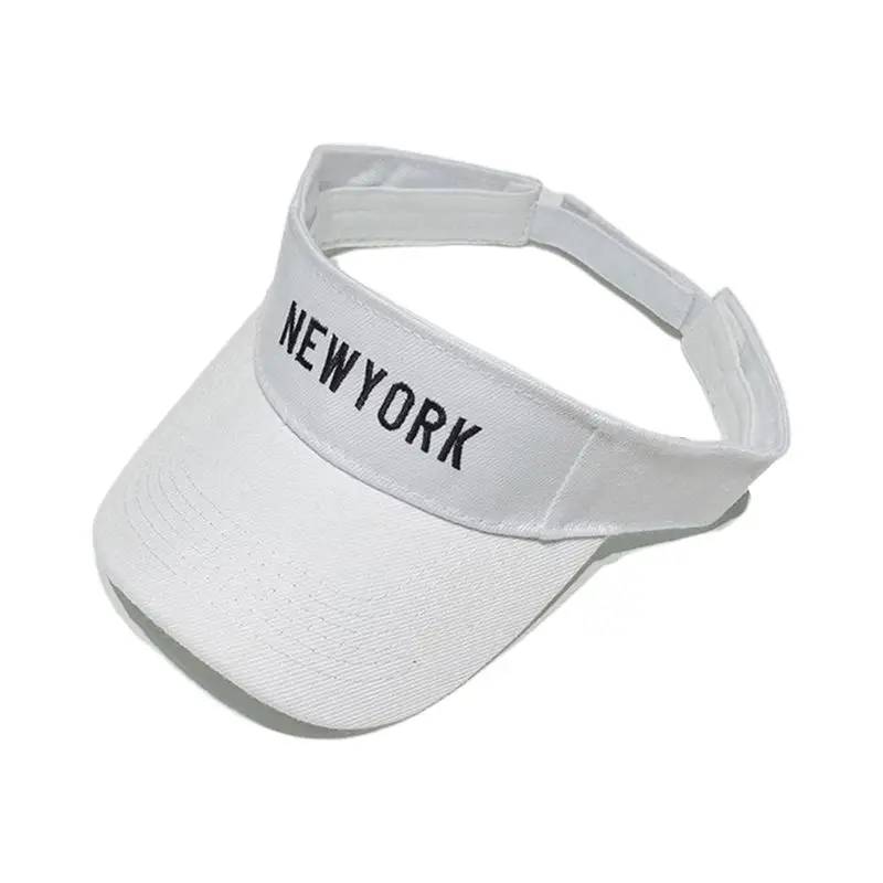 

Korean Harajuku Unisex Summer Empty Top Baseball Cap Letters Embroidered Hip-Hop School Style Wide Brim Anti-UV Adjustable Hat