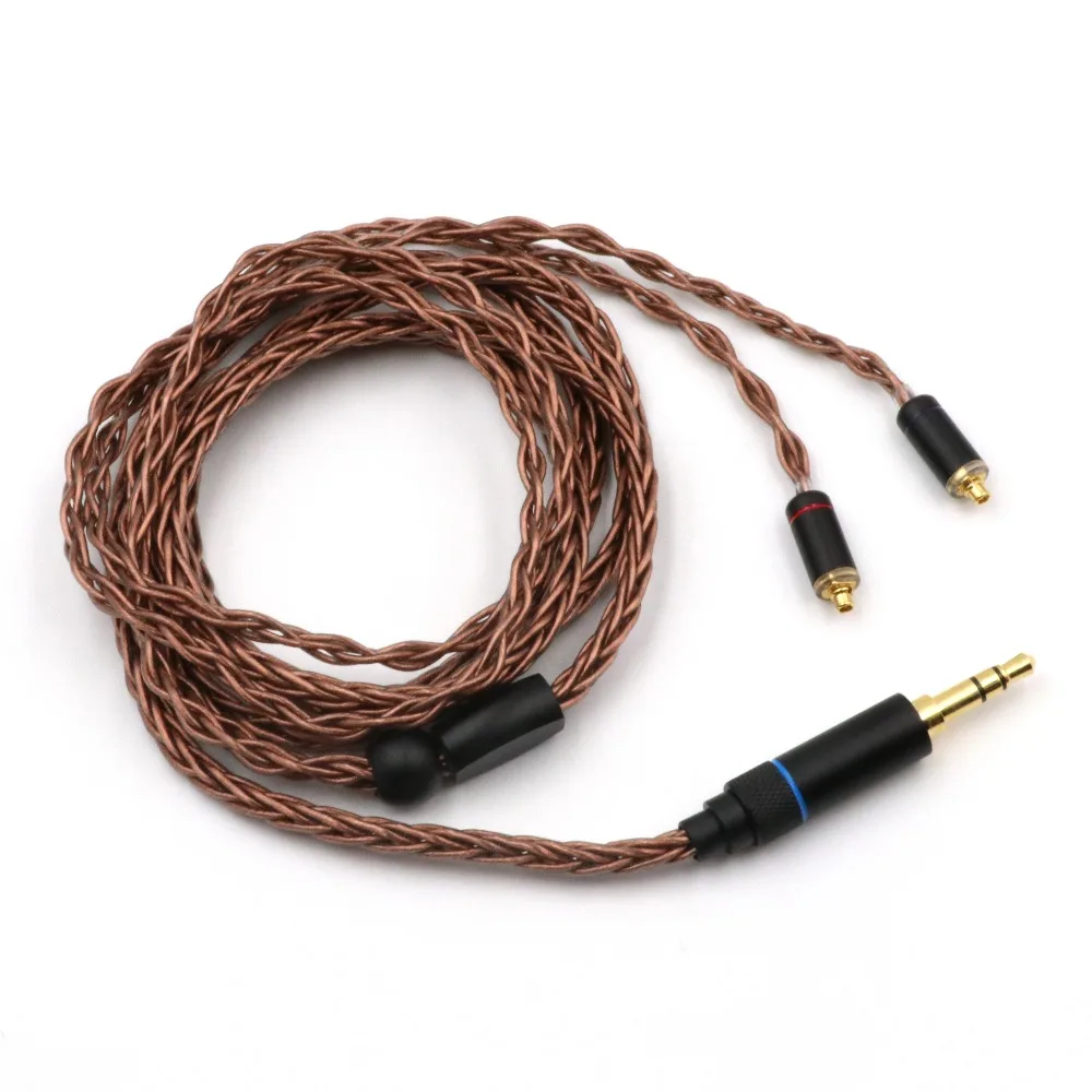Linsoul HC 08 HiFi OCC 8 жильный 19 плетеный кабель для наушников аудиофилов IEM Earbud 3 5 мм/2 мм