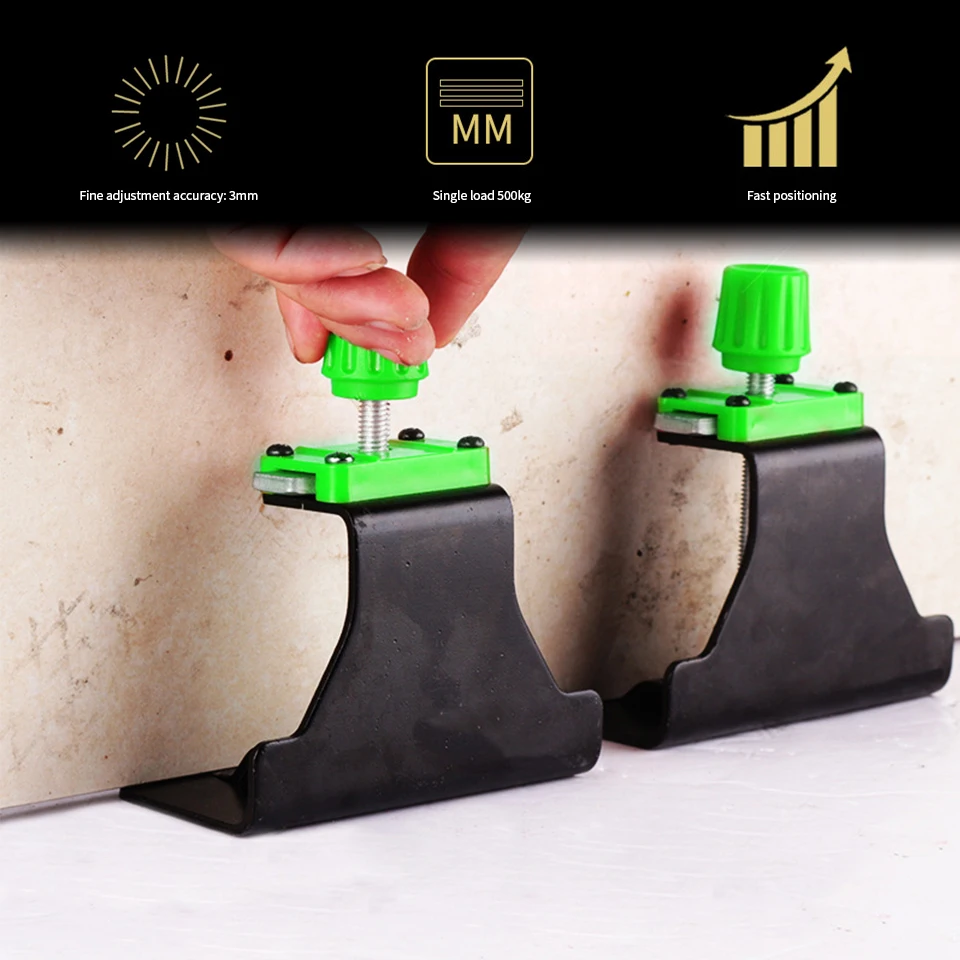 Tile Height Adjustment Stainless Steel Wall Tile Height Locator Reusable Tiles Leveling System Construction Tools Piastrelle