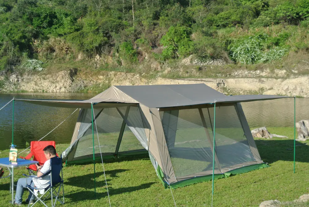 

New arrival high qualty double layer ultralarge 8/10/14 person camping tent party tent gazebo