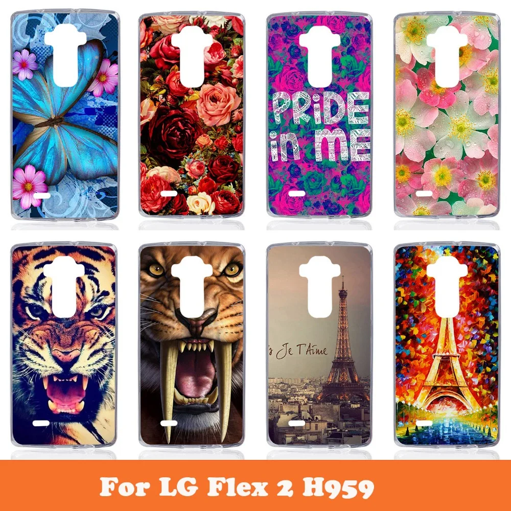Цветной жесткий чехол для телефона LG G Flex 2 H959 LS996 H950 посылка с рисунком несколько
