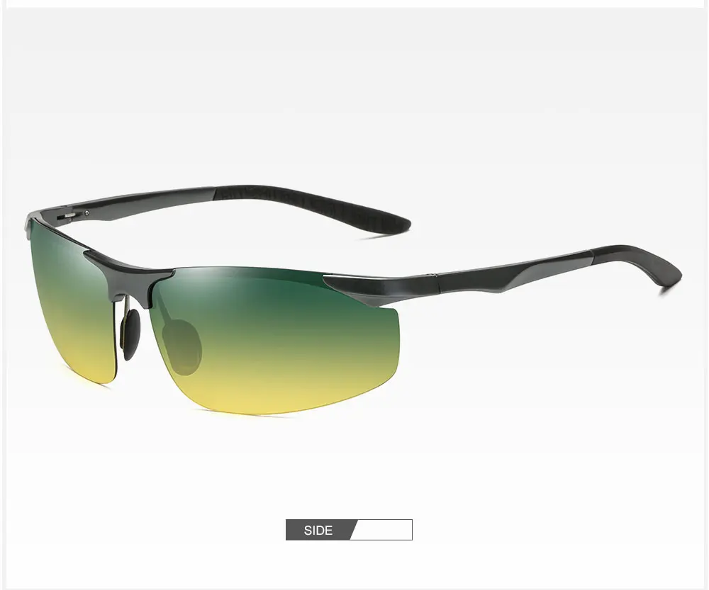 KATELUO, день, ночное видение, двойное использование, мужские алюминиевые солнцезащитные очки, HD поляризационные, UV400, мужские солнцезащитные очки для мужчин, очки, аксессуары 8179