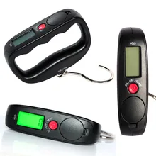 1pcs Durable Pocket Portable 50kg/10g LCD Digital Electronic Hand Held Hook Belt Luggage Hanging Scale Backlight Balance Weighi