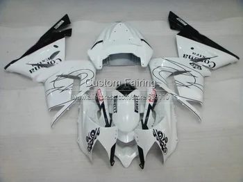 

White Motorcycle Parts for Kawasaki ZX10R zx - 10r Ninja 2004 2005 / 05 04 Black line fairing kit fairings SF50
