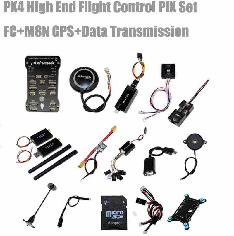 1Set-PX4-High-End-Flight-Control-PIX-Set-FC-M8N-GPS-Data-Transmission-For-PIXHAWK2-4