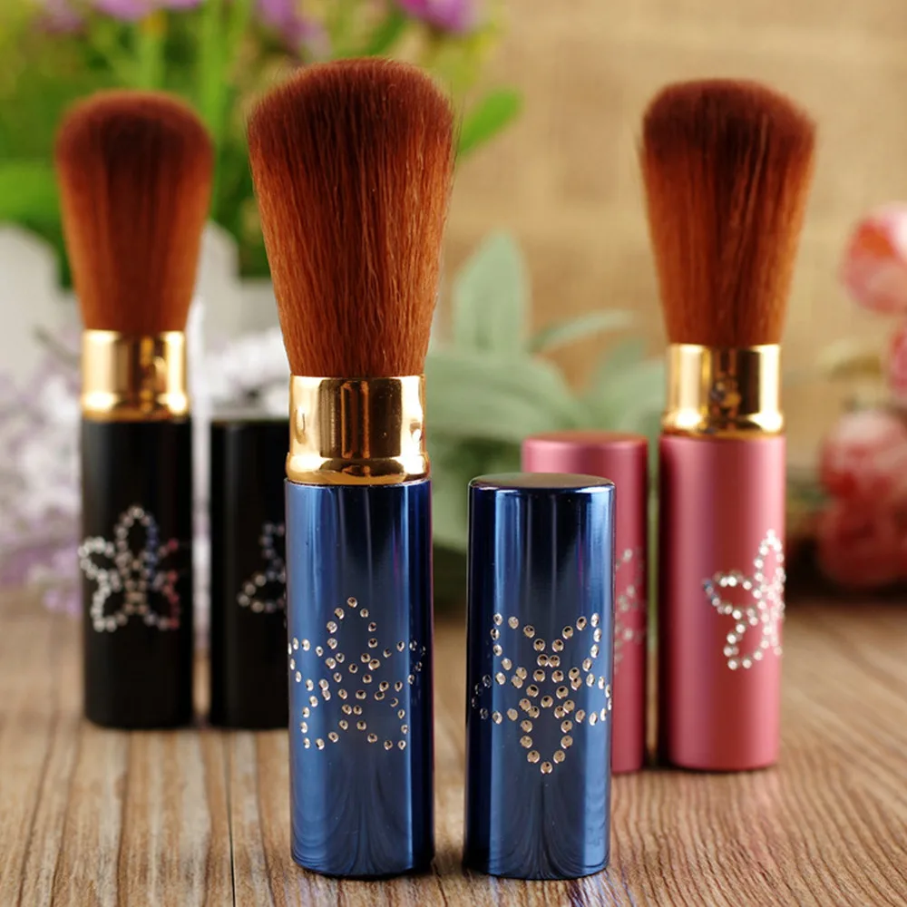 New Portable 1PC Retractable Blush Makeup Brush Retractable Pro