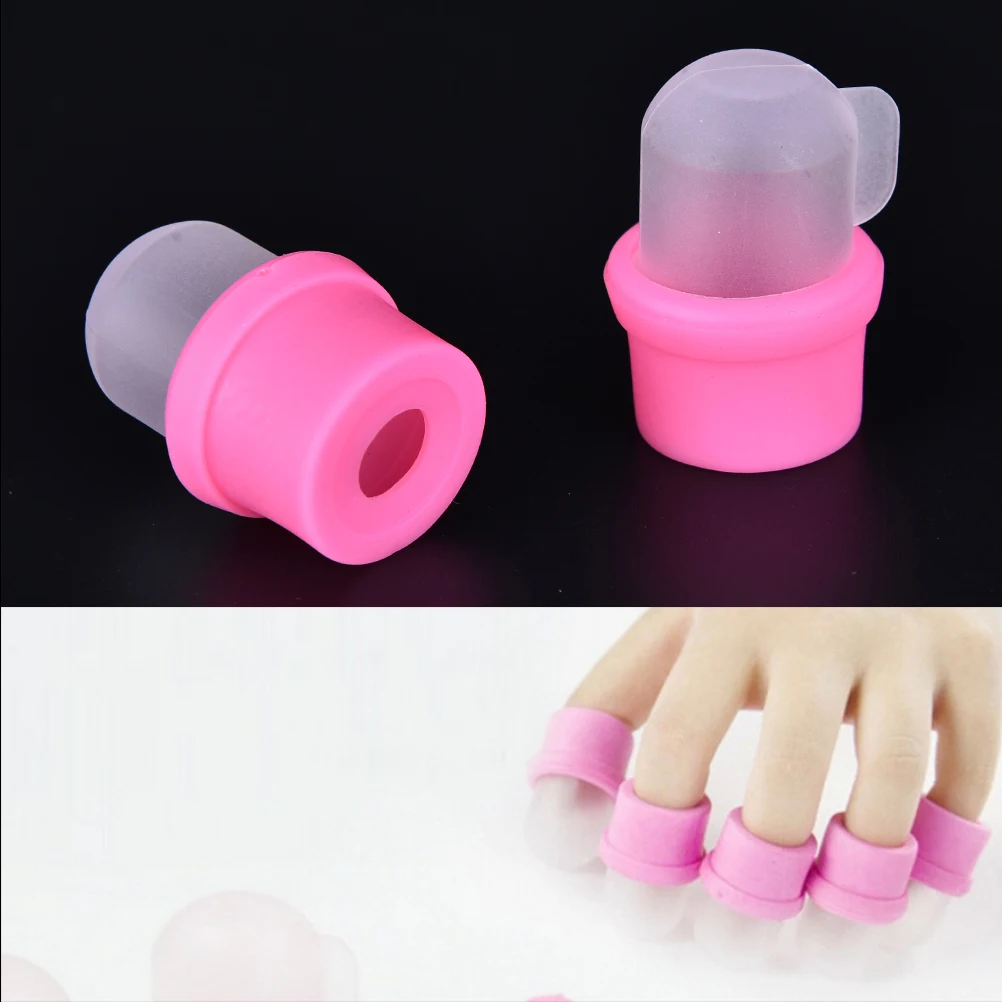 

New 10 Pcs DIY Nail Art Tool Wearable Nail Soak Soaker Polish RemoverAcrylic UV Gel Polish Remover Soaker Clip Soaker Caps