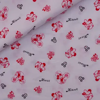 

140cmx100cm Cotton Poplin Fabric - Mickey and Mickey head(384)