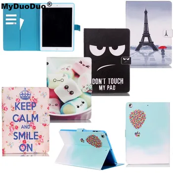 

Eyes Tower Pattern Smart Case For Apple iPad Air PU Leather Cover For iPad Air iPad air 1 A1474, A1475, A1476 Case Stand Funda