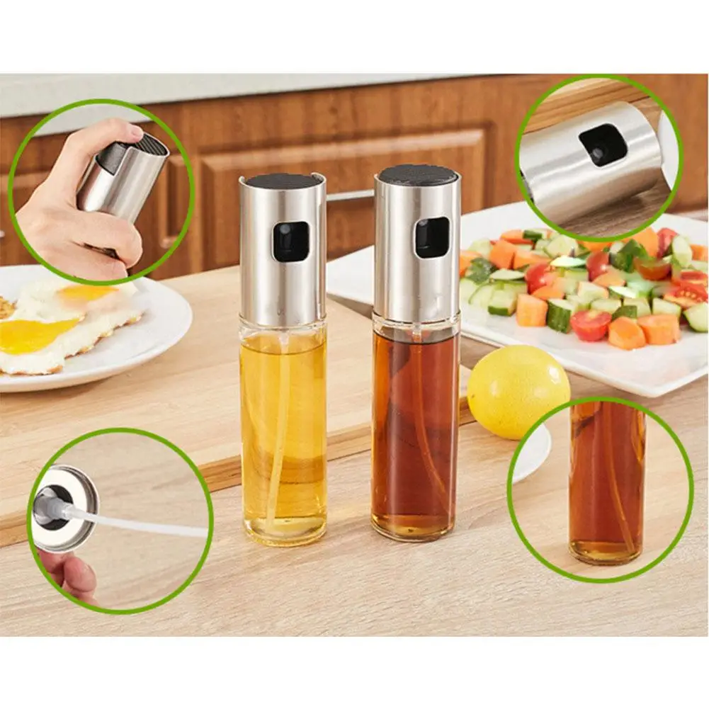 Кастрюля indokor 101602. Разбрызгиватель для масла. Масляный дозатор. Распылитель для масла и уксуса. Диспенсер кухонный двойной.