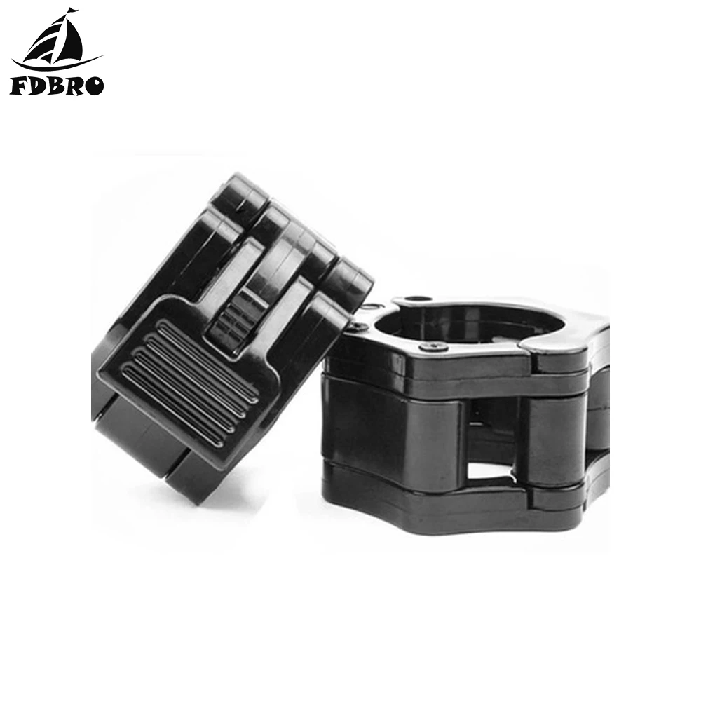 FDBRO 2019 New Hot Body Building Barbell Collars Standard Spinlock Clamps Dumbbell Clips Lock Jaw Quick Release Fitness 2pcs/lot
