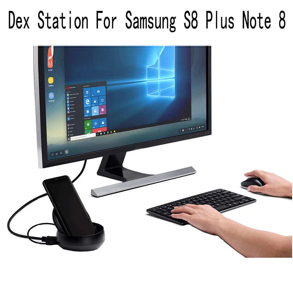 

HDMI Dex Station Desktop Extension Charging Dock For Samsung S8 S8 Plus + Note 8 Mini Size Replacement For Nintendo Switch Dock