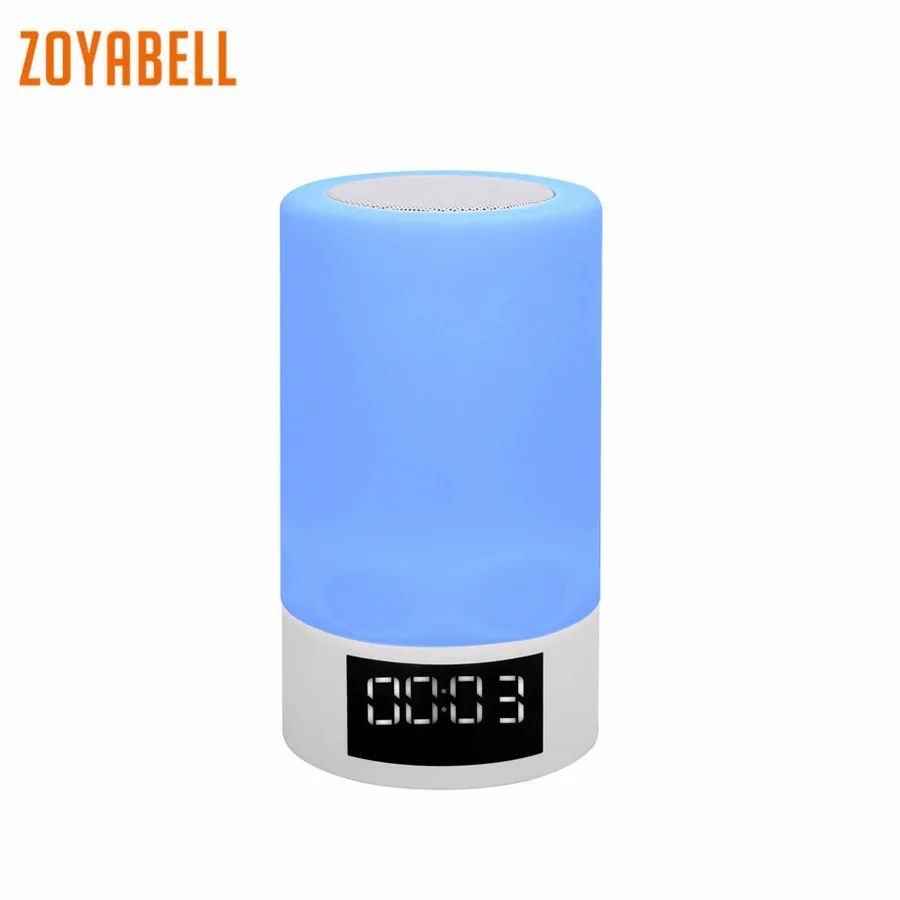 

zoyabell Led Night Light Lamp Music Player FM Speaker TF Card Bluetooth Table Lamp Portable Baby Kids Bedroom Sleeping Light