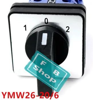 

1pcs YMW26-20/6 3 position 660V 20A 6 phases 24 terminals Rotary switchelectrical changeover cam switch