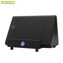 Sago Transportable Induction Speaker Tremendous Bass Boombox Wi-fi Speaker with Telephone Dock Holder for Samsung iPhone Xiaomi Huawei HTC