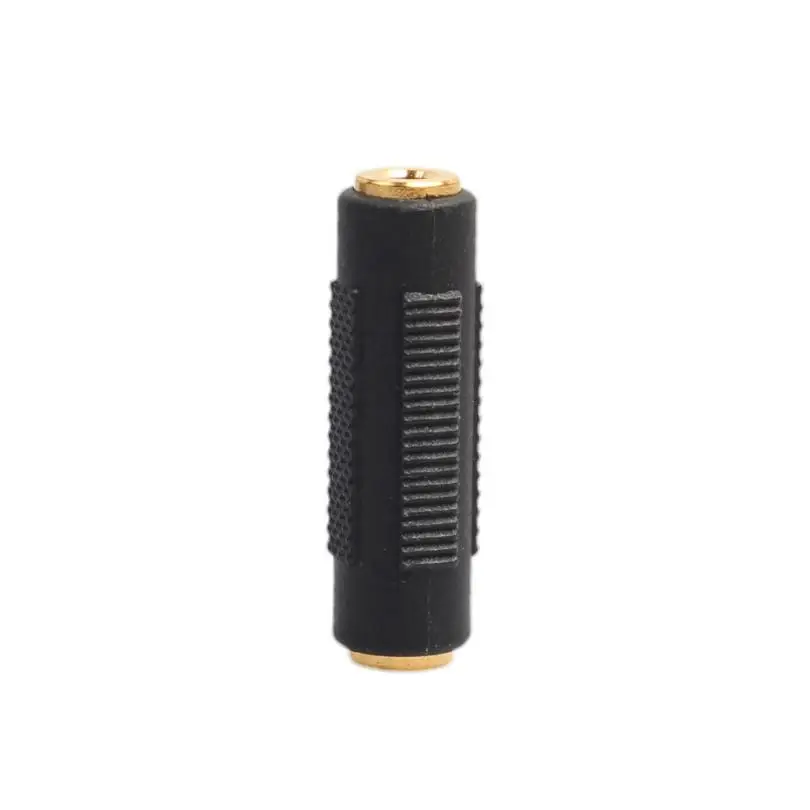 HL 2017 5 Pcs 3.5mm Stereo Audio Gold Plated Female To Jack Coupler Adapter Black oct17 |