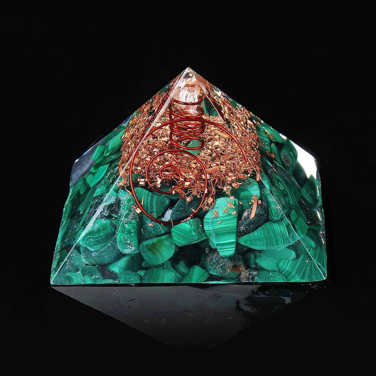 20 24 стиля Orgone Energy конвертер Orgonite Пирамида успокаивает камень душа, меняющий магнитное поле жизни Ювелирные изделия из смолы - Цвет: 20