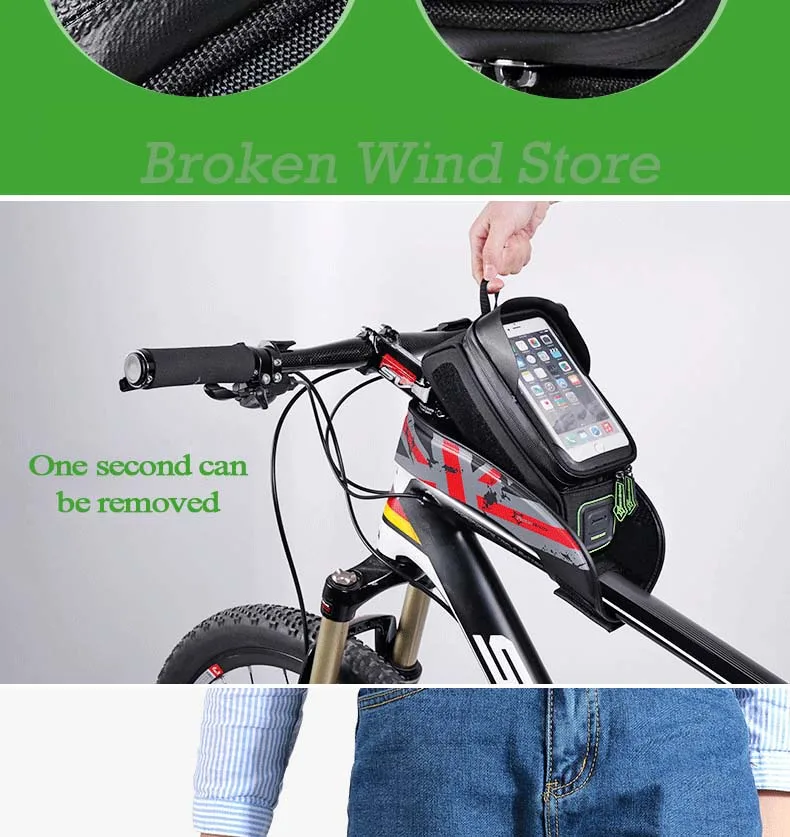 Cheap Rockbros Bicycle Bag 5.8 6.0 Inch Phone Case Waterproof Touchscreen Bike Frame Top Tube Bag Basket Cycling Bags Bike Accessories 7 Cheap Rockbros Bicycle Bag 5.8 6.0 Inch Phone Case Waterproof Touchscreen Bike Frame Top Tube Bag Basket Cycling Bags Bike Accessories 7