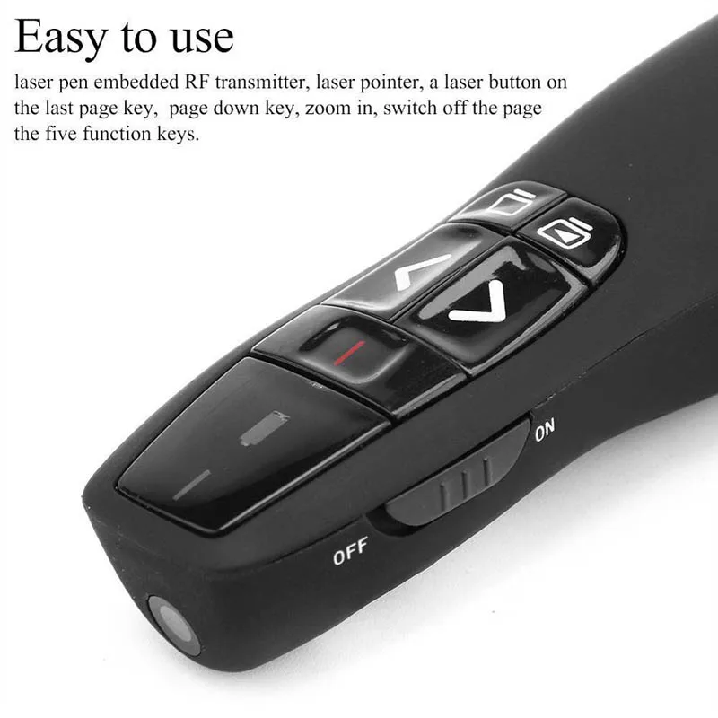 

RF 2.4GHz Wireless Presenter Presentation 50m Range USB Remote Control Powerpoint PPT Clicker New Arrival