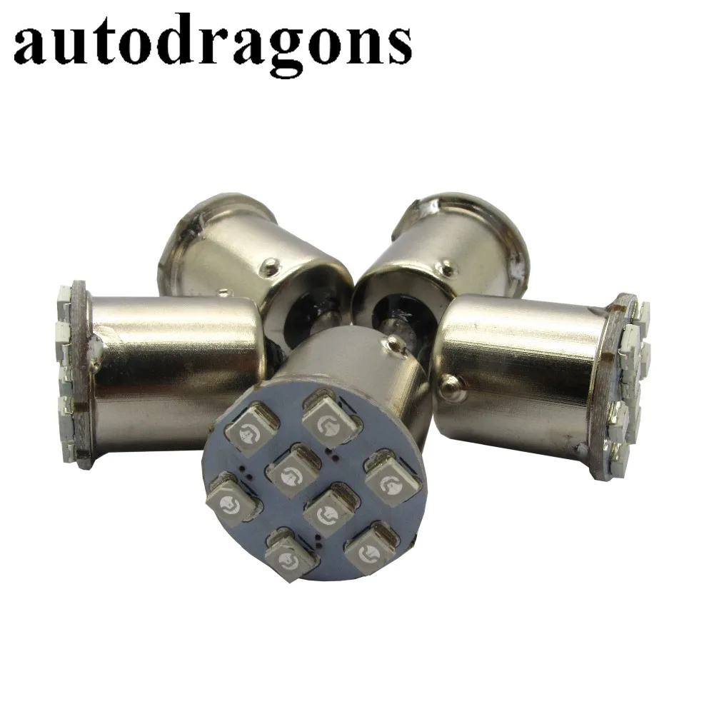 Autodragons 10 шт. 8* 3528SMD анти мерцающего пинбол светодиодный лампочка 12V13V 1156 Ba15s#89 лагер штык пинбол машина части