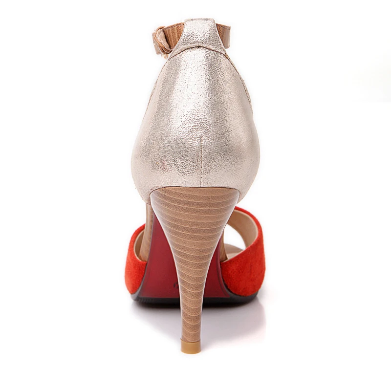 Karinluna/ г., вечерние женские туфли в стиле пэчворк размера плюс 32-43 женские пикантные летние сандалии с ремешком на щиколотке на высоком каблуке