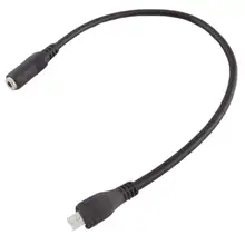 1 шт. Черный Micro USB 5 Pin штекер до 3 мм гнездо AUX Аудио Синхронизация