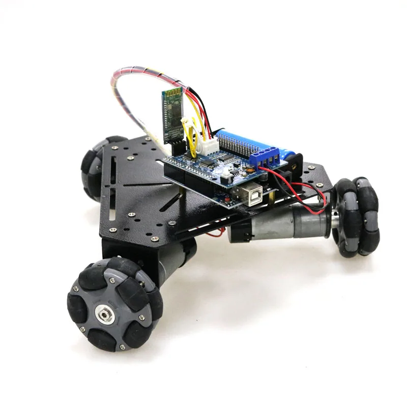 Беспроводной пульт дистанционного управления 3wd всенаправленное колесо умный автомобиль шасси с Wi-Fi Ручка Bluetooth для робота Выпускной дизайн DIY