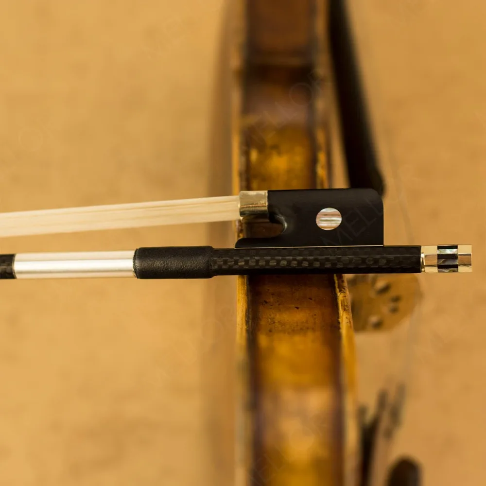 Textured Carbon Fiber Cello Bow Pernambuco Performance Warm Tone More