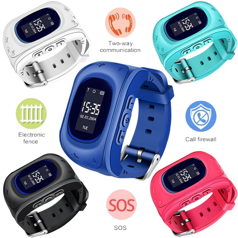 

LIGE Newest Children Smart Watch SIM Card Call Chat LBS locator Tracker Anti-lost Smart Bracelet SOS Remote Child Monitoring+Box