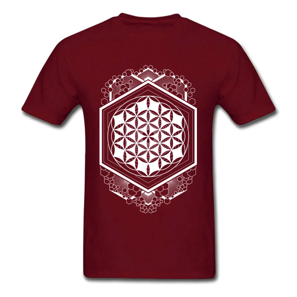 

Fashion Men TShirt Ancient Secrets Tops Normal T-shirts Geometric Mandala Print Clothes 100% Cotton Short Sleeve Camisa T Shirt