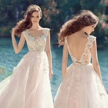 Las Mujeres Vestido Largo De novia de Mariage Vestido De Noiva Vestidos de Novia Barato Ropa de China Barato ropa de china Robe De Vestidos de Fiesta 89
