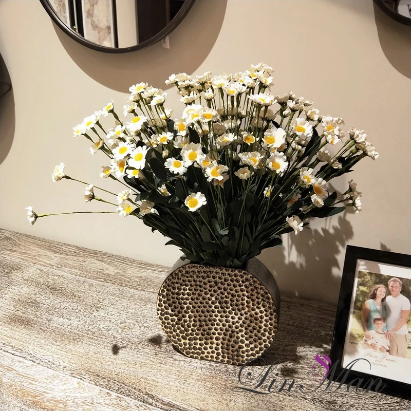 10pcs/lot Daisy Silk European Style Artificial Flower High Quality Bouquet Fake Flowers Wedding Home Party Decoration flowers