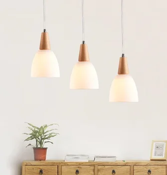 

DOXA Nordic Style LED Pendant Lights Modern Hanging Lamp Fashion Kitchen Suspension Luminaire Creative Wood Hanglamp Lampara