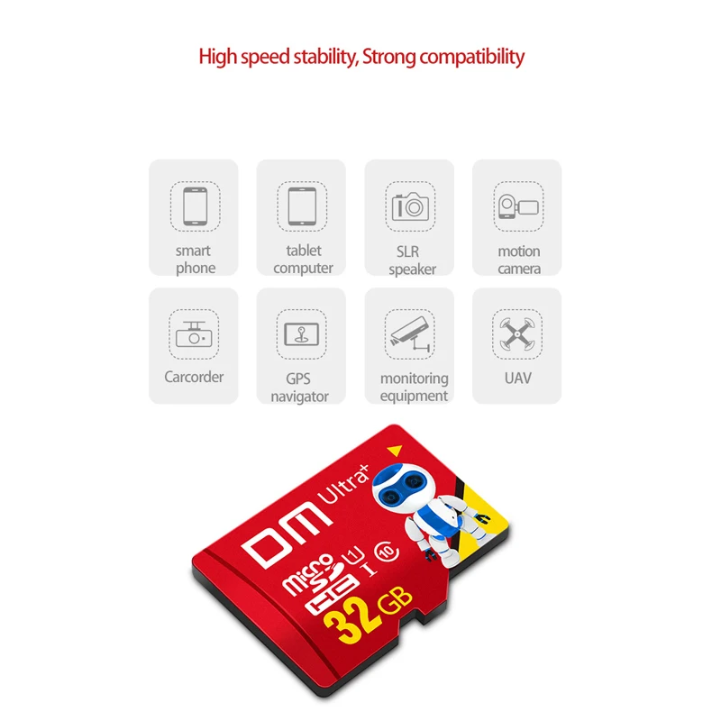 Карты памяти DM для мобильных телефонов, Micro SD карта, класс 10, TF карты 256гб, 128 ГБ, 64 ГБ, 32 ГБ, 16 ГБ, 8 ГБ, 4 Гб, смартфон, планшет, камера