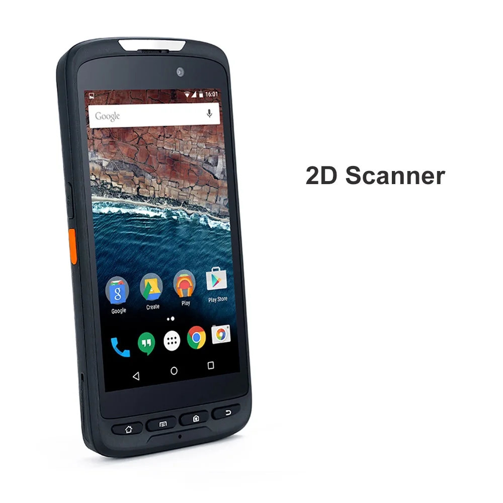 RT52 4G Bluetooth Android портативный терминал прочный КПК беспроводной мобильный КПК сканер штрих-кода 1D 2D с 2 Гб ram 16 Гб rom