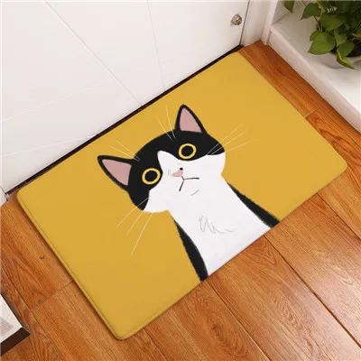 5 Новые Придверные коврики принт с милой кошкой коврики для кухни ванной 40X60or50x80cm - Цвет: 5