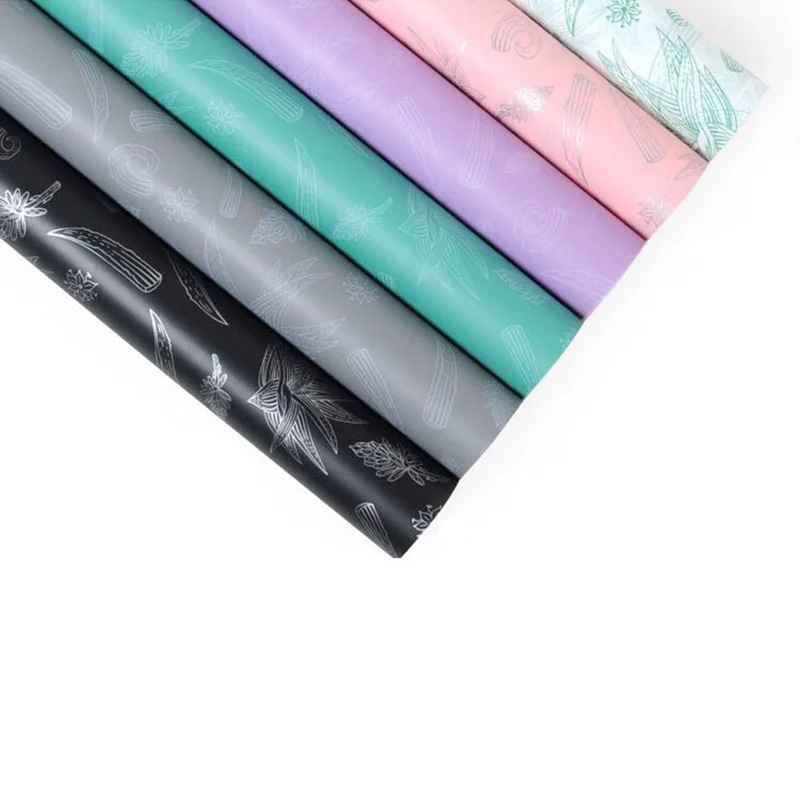 MiHuaGe 20Pcs Wrapping Paper Party Festival Wedding Gift Wrapping Paper 60x60cm Rose Fruit Print Flower Decor Packaging Paper
