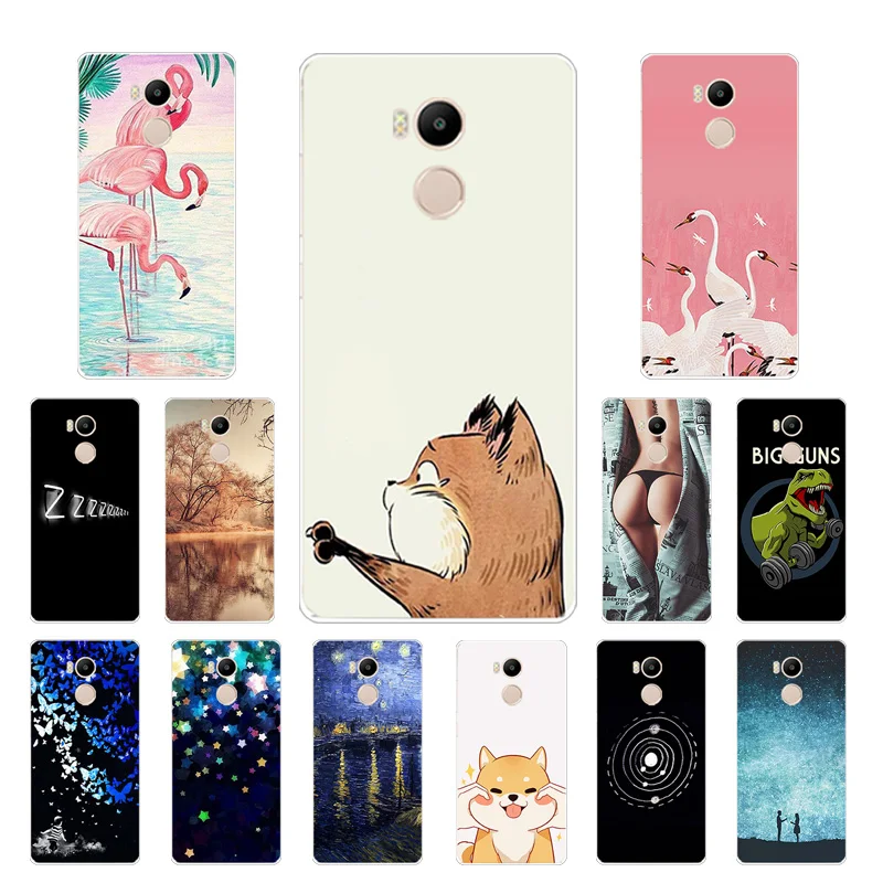 Case for Xiaomi Redmi 4 Prime TPU Soft Mobile Phone Cases Silicone Cover Pro BIG GUN Printing Coque |