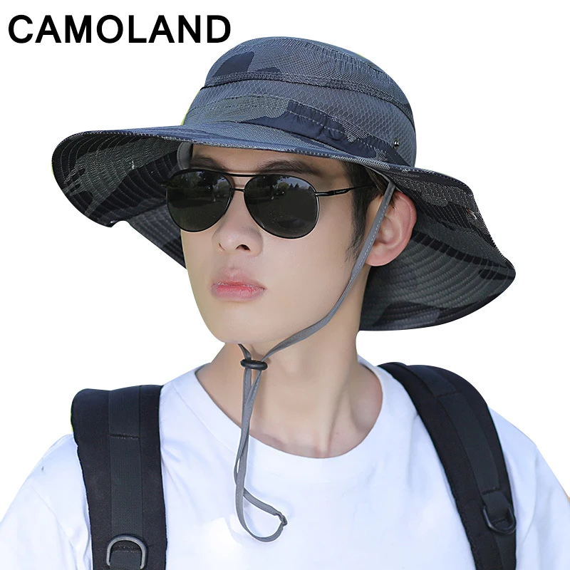 Waterproof Bucket Hat for Men Large Wide Brim Breathable Beach Sun Hat