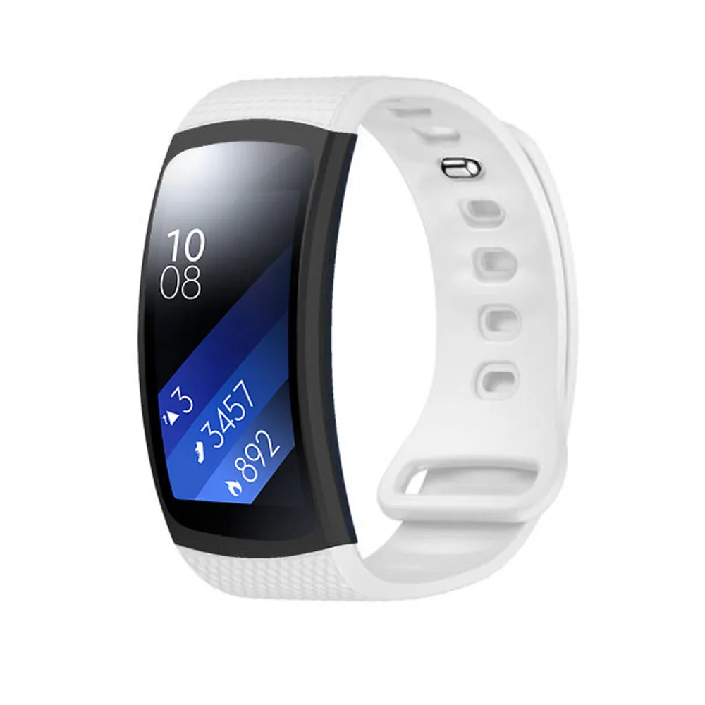 s size luxury silicone watch replacement band strap for samsung gear gear fit 2 size