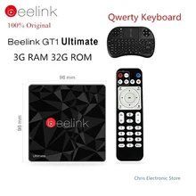 Geuine Beelink GT1 Ultimate TV Box 3 ГБ 32 ГБ Amlogic S912 Octa Core CPU DDR4 Android 6.0 2.4 Г + 5.8 Г Dual WiFi Media Player ПК X92