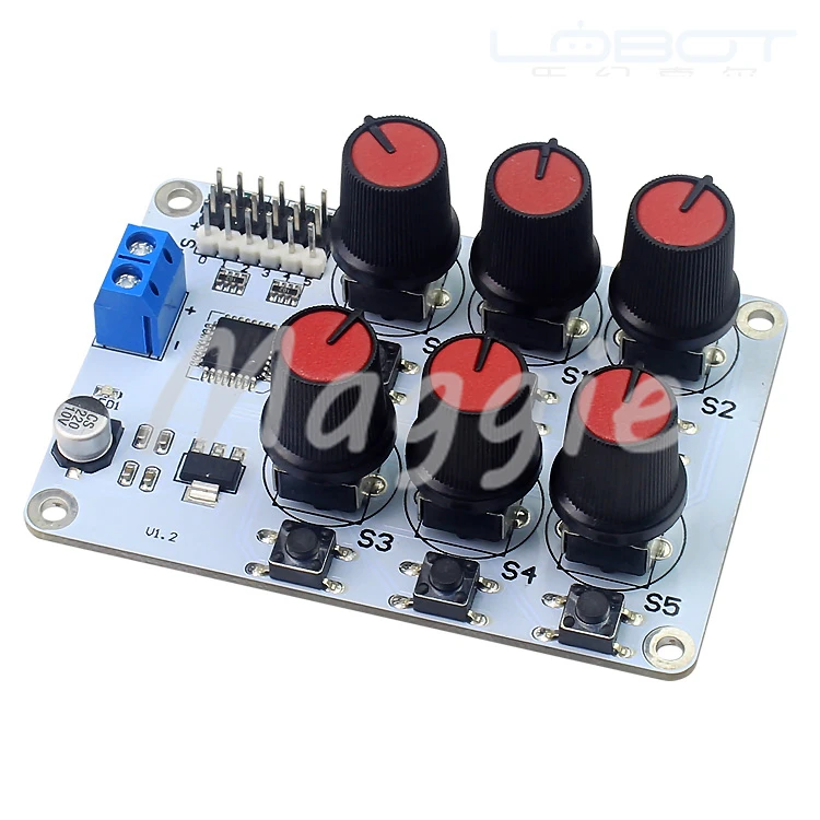 6 way steering wheel steering gear controller control panel manipulator