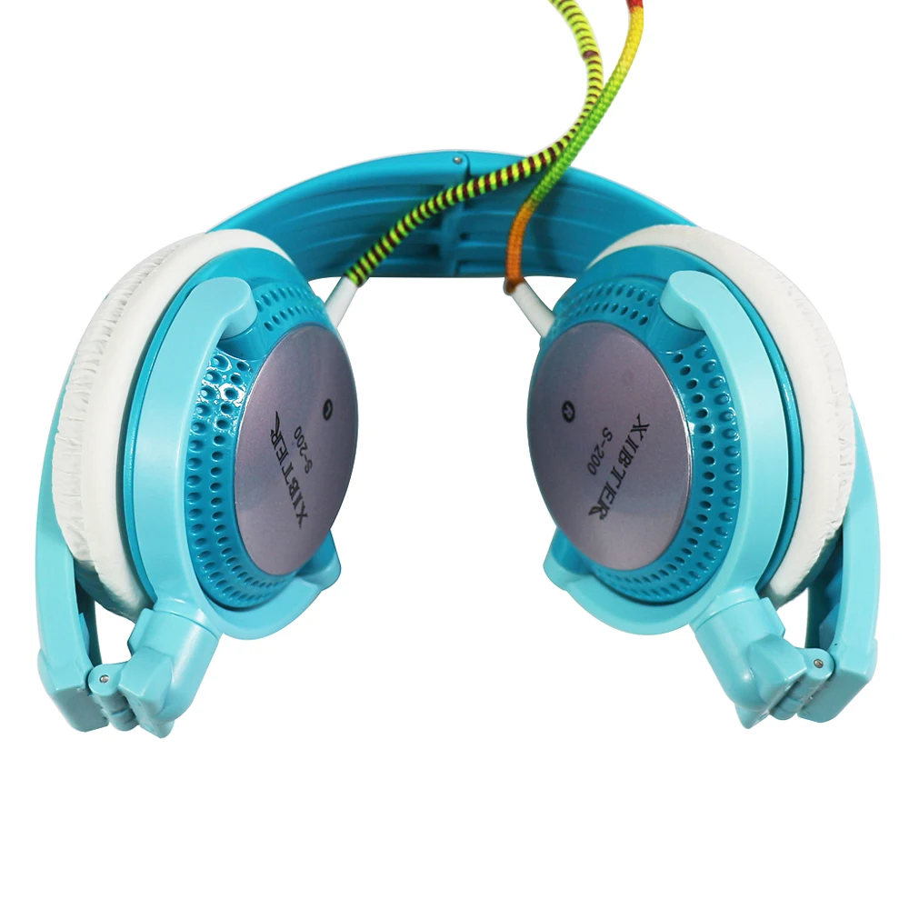 Xibter Mini Colorful Headset With Inline Microphone 3 5mm Jack Wired Foldable Headphone Kids Children Student Girl Women Gift