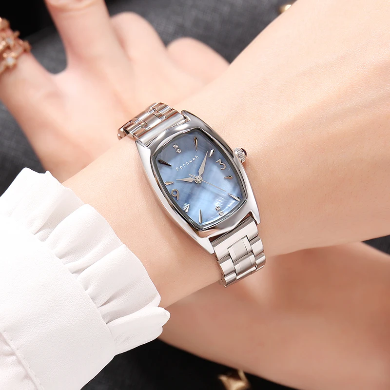 

Women Watches Seashells Dial Luxury Quartz Watch Clock Stainless steel Waterproof Watch Women Dress Watches Relogio Feminino 502
