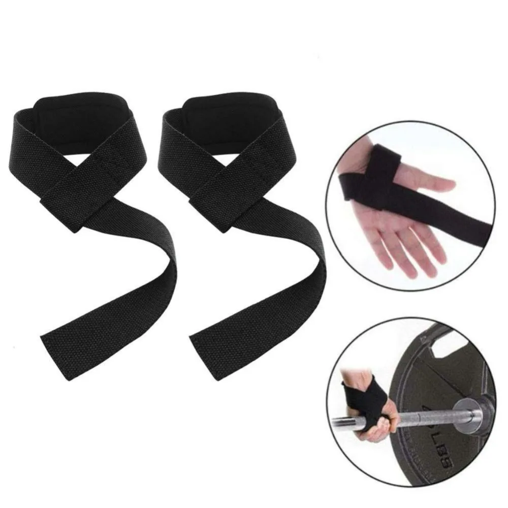 

New Gym Wrist Wraps Fitness Crossfit Weightlifting equipment for training Lifting Straps bilancere pad guantes ciclismo