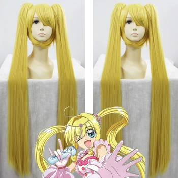 

Anime Mermaid Melody Pichi Pichi Pitch Cosplay Wig Lucia Nanami Blonde 120cm Long Ponytails Synthetic Hair Adult
