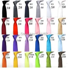 50 шт. галстук Gravatas де Седа masculina Mens regular размер шеи галстуки Подражать шелк сплошной цвет плотная Свадебный галстук