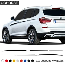 Special Price 2X M Performance Door Side Accent Upper Stripes Sticker Waist Line Body Decal Graphics Vinyl Decoration for BMW X3 M F25 Special Price 2X M Performance Door Side Accent Upper Stripes Sticker Waist Line Body Decal Graphics Vinyl Decoration for BMW X3 M F25